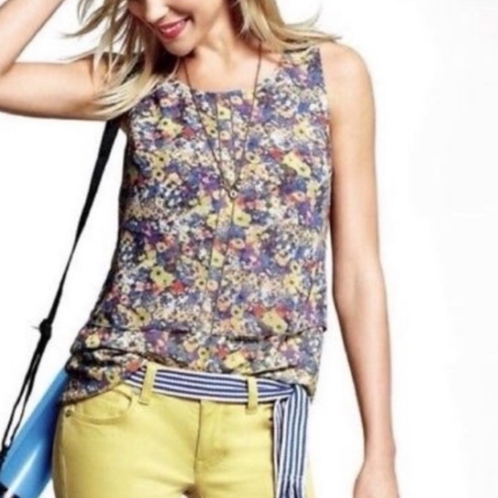 CAbi Positano Tiered Floral Top L